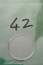 1 Ancien VERRE ROND PLAT