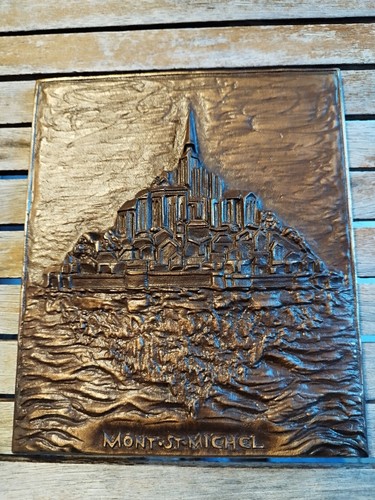 Plaque vintage mont michel - mont, st