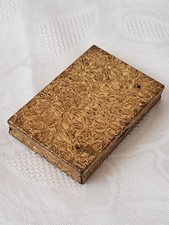 Collector Ancien Poudrier  Métal Doré