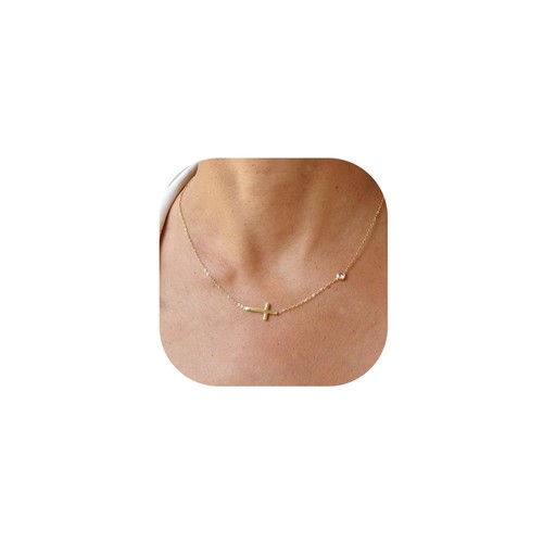 Collier croix carats - or, 14