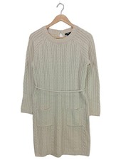 H&M Robe pull Dames Robe T EU 36 blanc cassé style décontracté