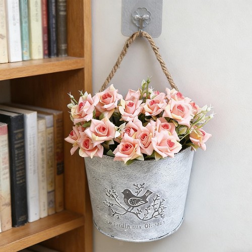 Pot fleurs suspendu - fleurs,