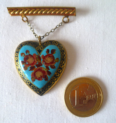 Ancienne broche coeur - ancienne,