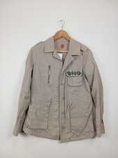 MISS CAPTAIN Veste Légère Femme Beige Coton Broderie (EU 34)