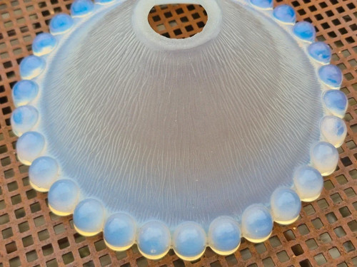 Opalescent glass tulip art - glass,