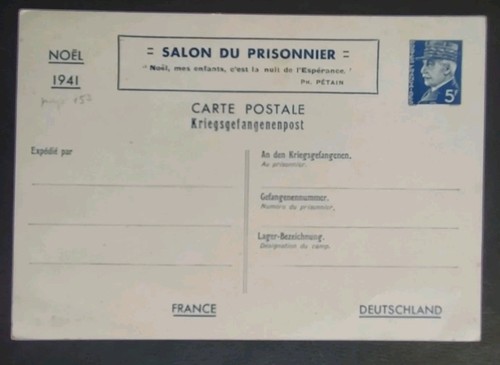 Carte entier postaux pétain - postaux,