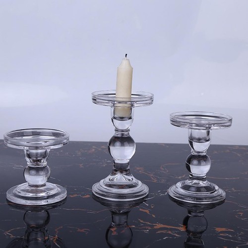 Transparent verre bougeoir - en,