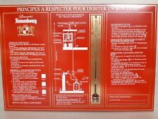Plaque tôle publicitaire Kronenbourg thermomètre brasserie bar déco lithographie