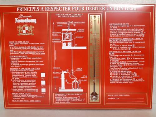 Plaque tôle publicitaire