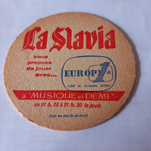 Ancien sous bock - bière, slavia