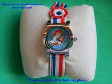 MONTRE ENFANT DDP NEUVE BRACELET FRANCE J.O. ACIER MASSIF POLI GARANTIE 2 ans