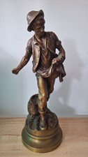 Mathurin MOREAU (1822-1912) Statue Bronze Le Semeur.