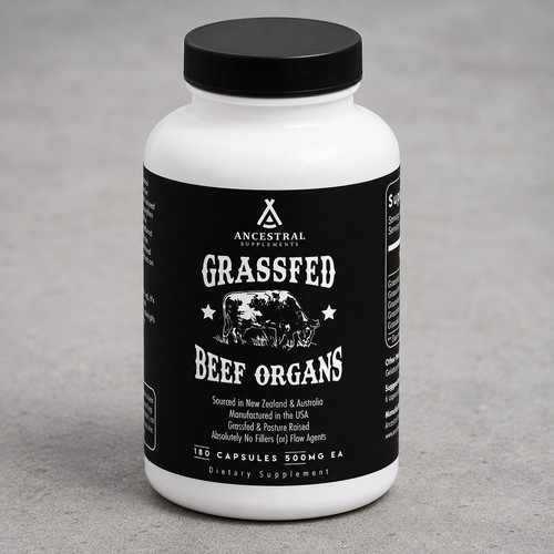 Grass fed beef organs 1 - fed, in