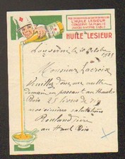 PARIS (VIII°) HUILE alimentaire "LESIEUR" en 1935