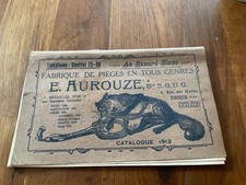 1913.catalogue E Aurouze.AU RENARD BLANC piege chasse peche .