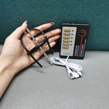 Électrique E-Stim Dilateur De Pénis Plug Stretcher BDSM Jouets Sexuels Hommes FR