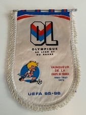 OL Lyon Olympique Lyonnais grand fanion palmares vintage football pennant