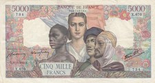 5000 Francs Empire Français -