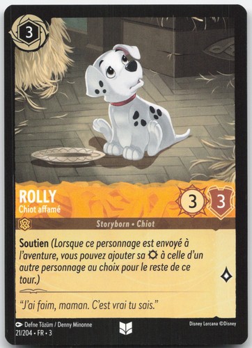 Carte lorcana rolly 204 les - carte, 21/204