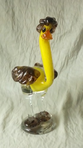 Autruche oiseau cristal de - autruche,