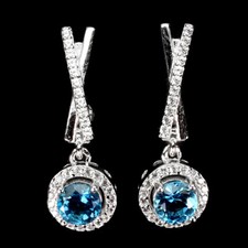 925 Argent Sterling Boucles
