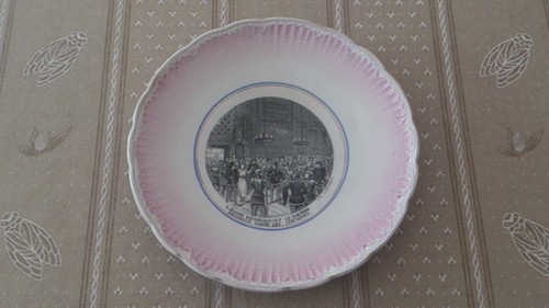 Assiette parlante faience