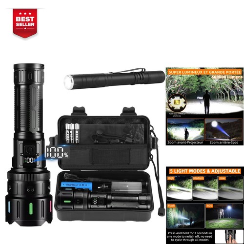 Lampe torche led rechargeable - lampe,