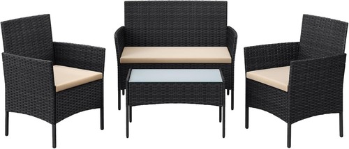 Salon jardin noir taupe - jardin,