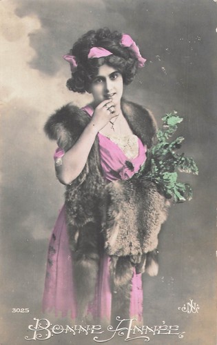 Bonne annee femme manchon - bonne,