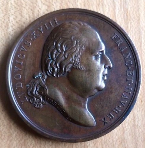 Médaille bronze 1816 mariage - bronze,