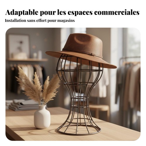 Porte chapeau mannequin base - porte-chapeau,