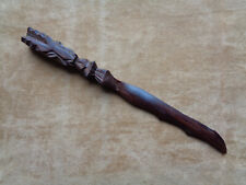 COUPE PAPIER ANCIEN - SCULPTÉ DANS LA MASSE D'UN BOIS DE PALISSANDRE