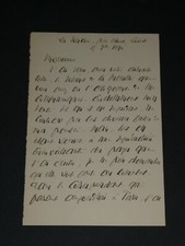 Henri LACOMBE, LETTRE