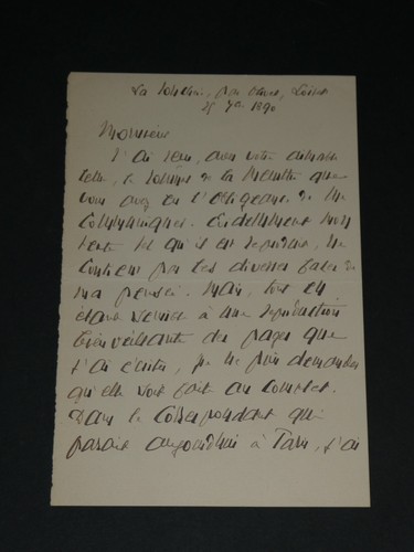 Henri lacombe lettre - lacombe,,