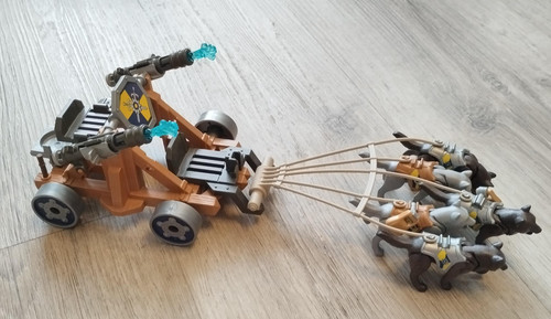 Playmobil char avec loup - , chien
