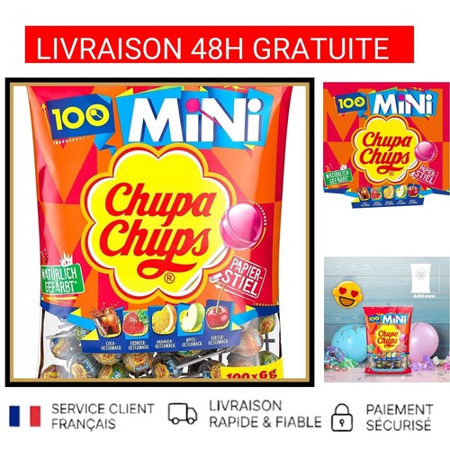 Chupa chups 100 mini sucettes - chupa,