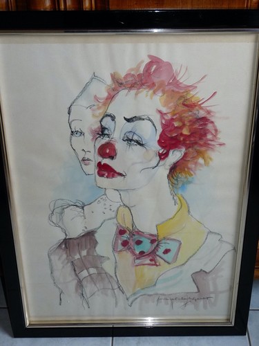 Rare tableau aquarelle sur - rare,
