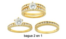 Dolly-Bijoux Bague 2en1 T64