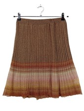 MOMONI Jupe tricotée Dames Jupe T EU 36 brun-rose-jaune primevère