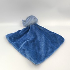 Doudou baleine bleu mouchoir