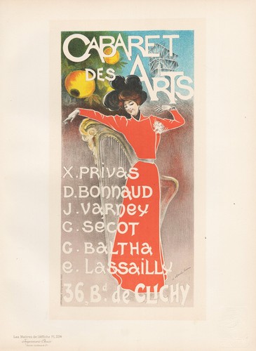 Affiche art nouveau - art, cabaret