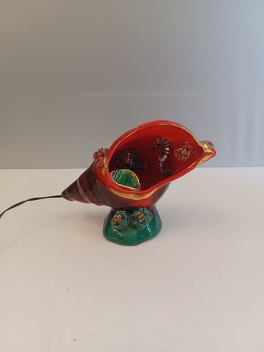 Lampe coquillage céramique