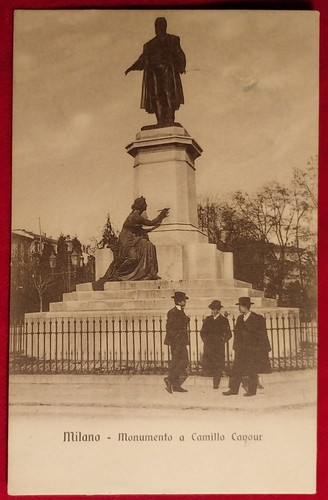 Carte postale milan monument - milan,