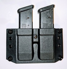 Double magazine holster, double stack 9/40 Tactical Kydex