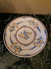 Grand Plat En Faience Ancienne Époque XVIII Ème S 