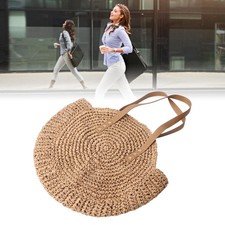 Straw Handbag Hand Woven Beach