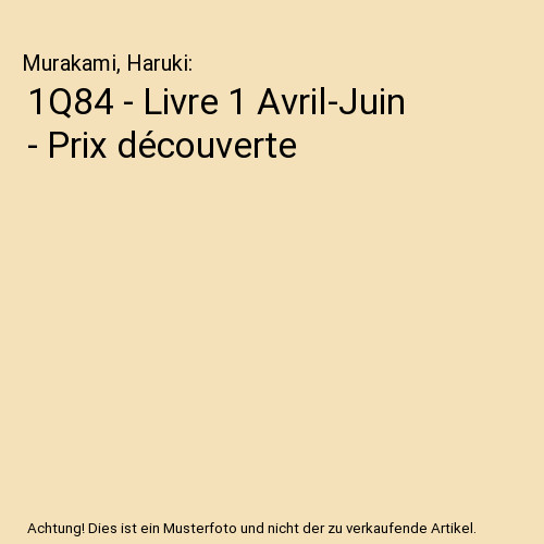 1q84 livre avril juin - avril-juin,