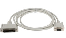 Roline 11.01.4618-50 Male 25 Pin D-sub to Female 9 Pin D-sub Serial Cable, 1.8m