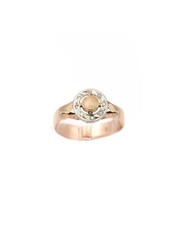 Bague souvenir dent de lait en or 18 karats et platine, bague dent de lait, bagu