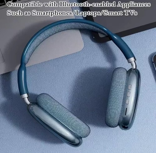Casque bluetooth bleu sans - casque, bleu,